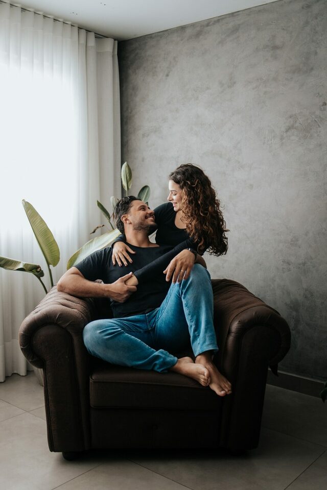 Ensaio casal estúdio